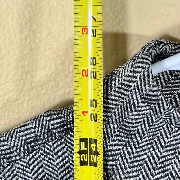 Marc NY Andew Full Zip Jacket Black White Herringbone Womens Size S - Picture 7 of 13